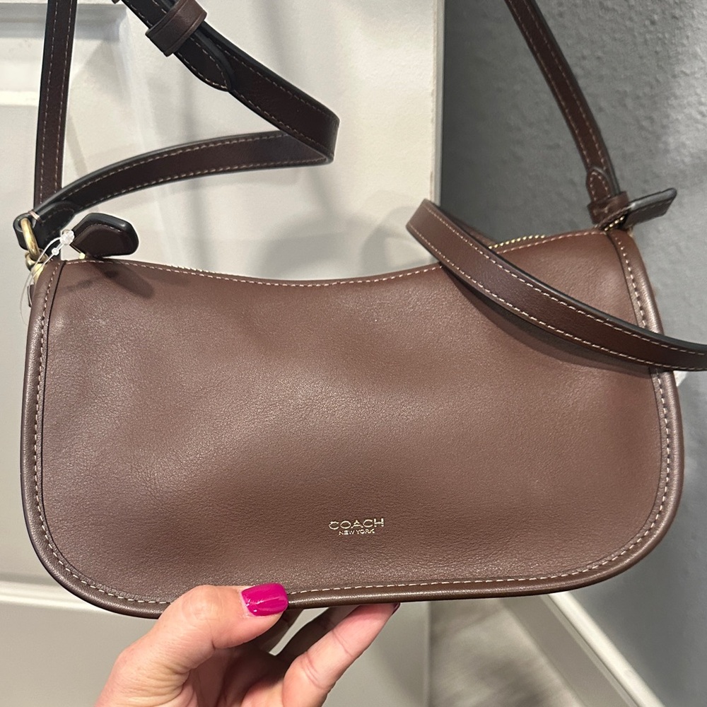 Coach Waverly Maple Brown Crossbody Bag - Picture 2 of 8